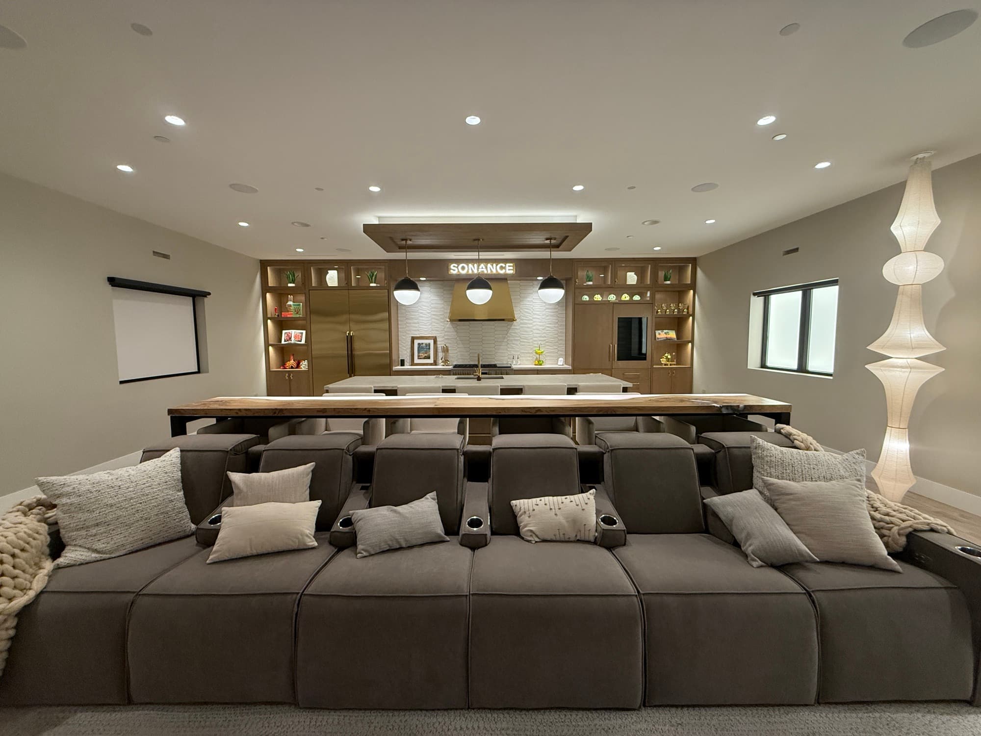 The Sonance Studio theater room, one stop on the 360 virtual tour